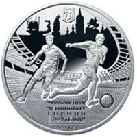 Фінальний турнір чемпіонату Європи з футболу 2012. Місто Київ - срібло, 10 гривень (2011)