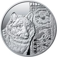 Вовк - срібло, 5 гривень (2016)