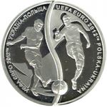 UEFA EURO 2012TM Poland - Ukraine - silver, 10 uah (2012)
